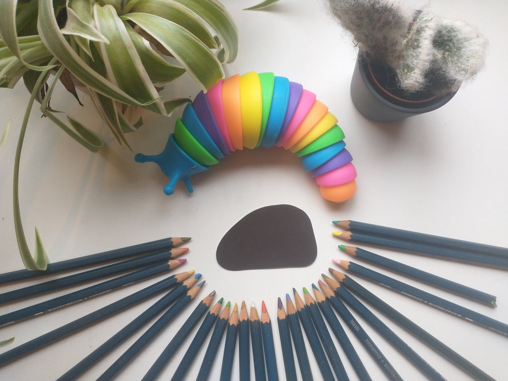 Fantasy rainbow ant eater, owl and bear magents