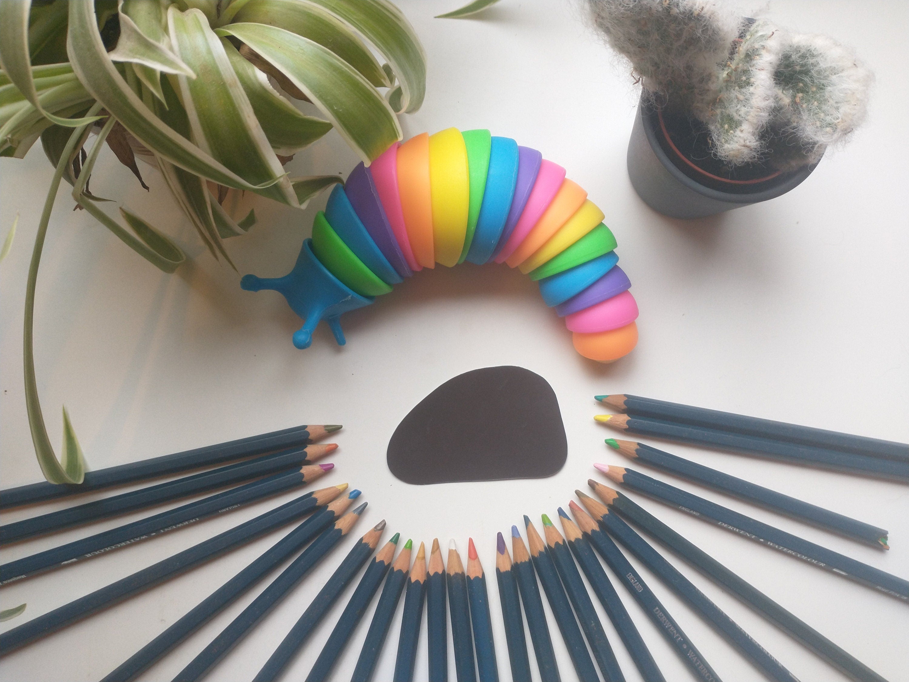 Fantasy rainbow ant eater, owl and bear magents