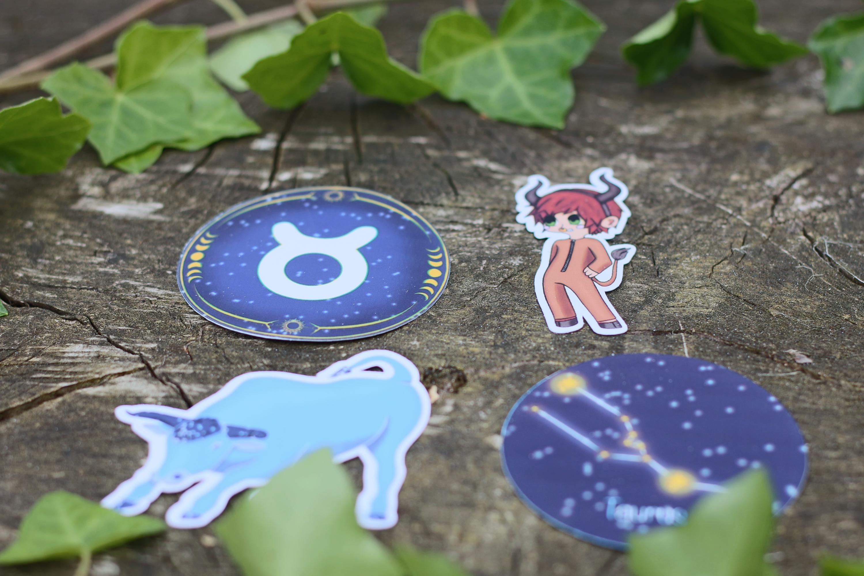 star sign constalation stickers taurus