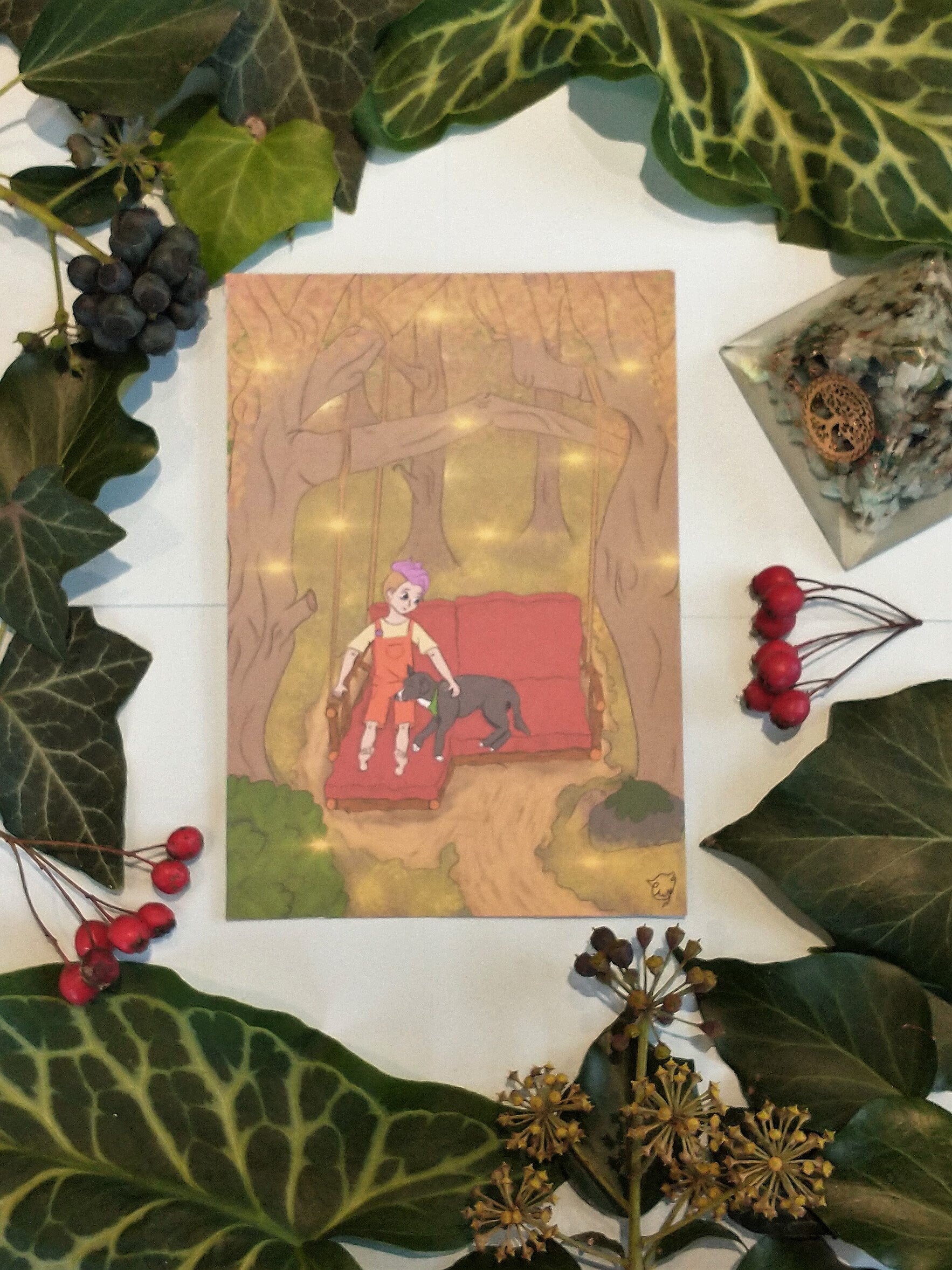 bundle of postcards