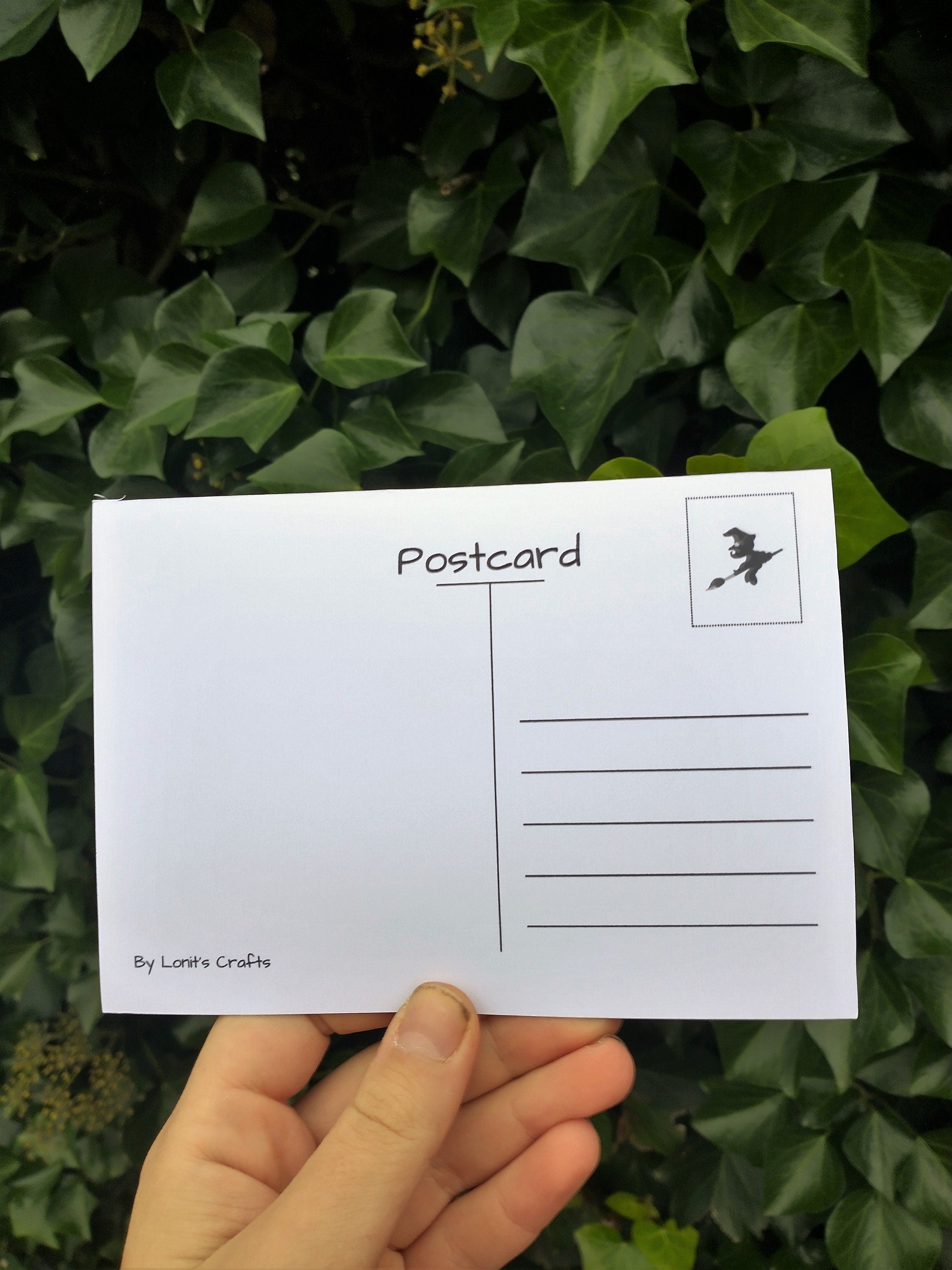 postcard therapy dog/person