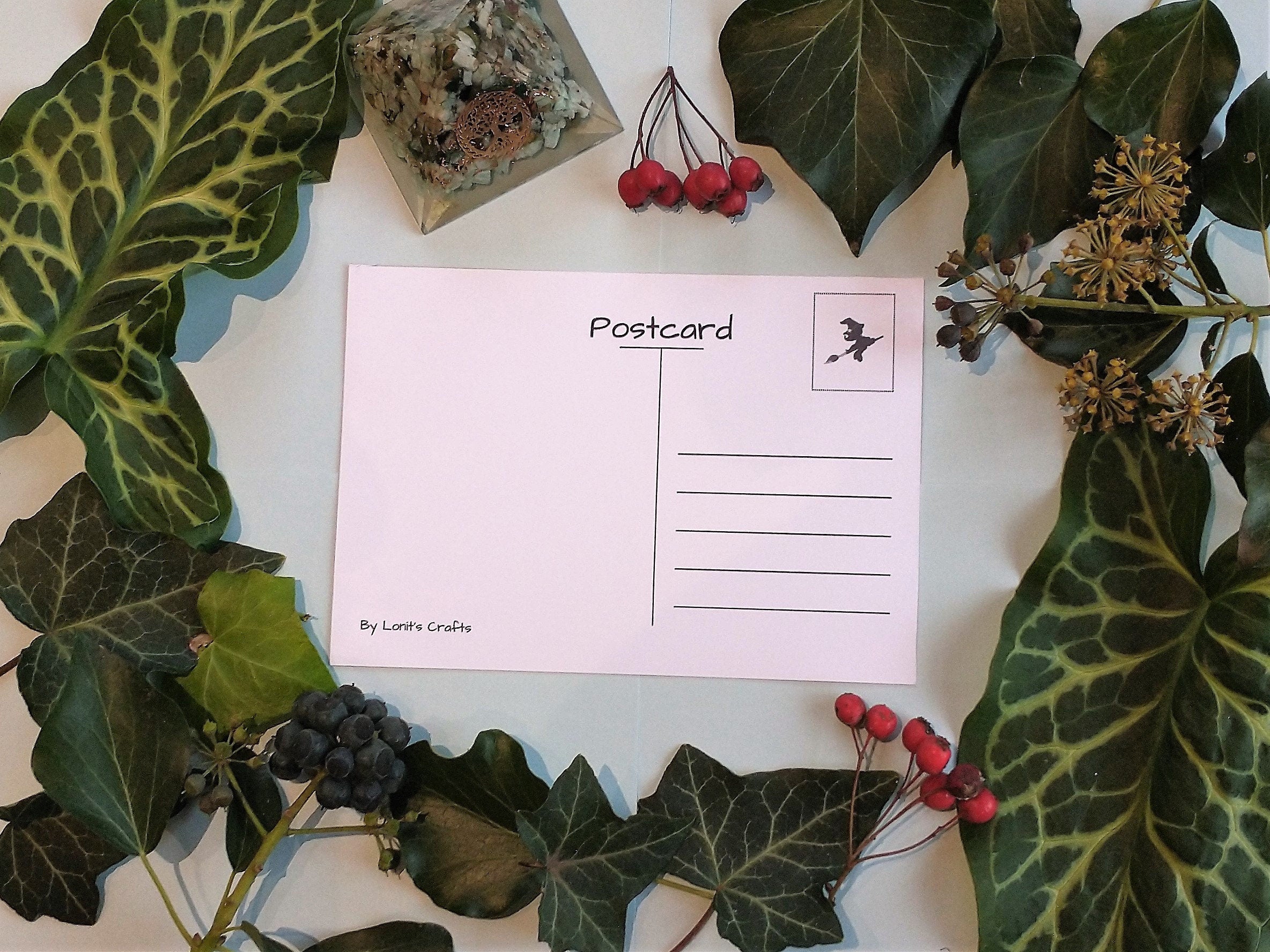 postcard therapy dog/person
