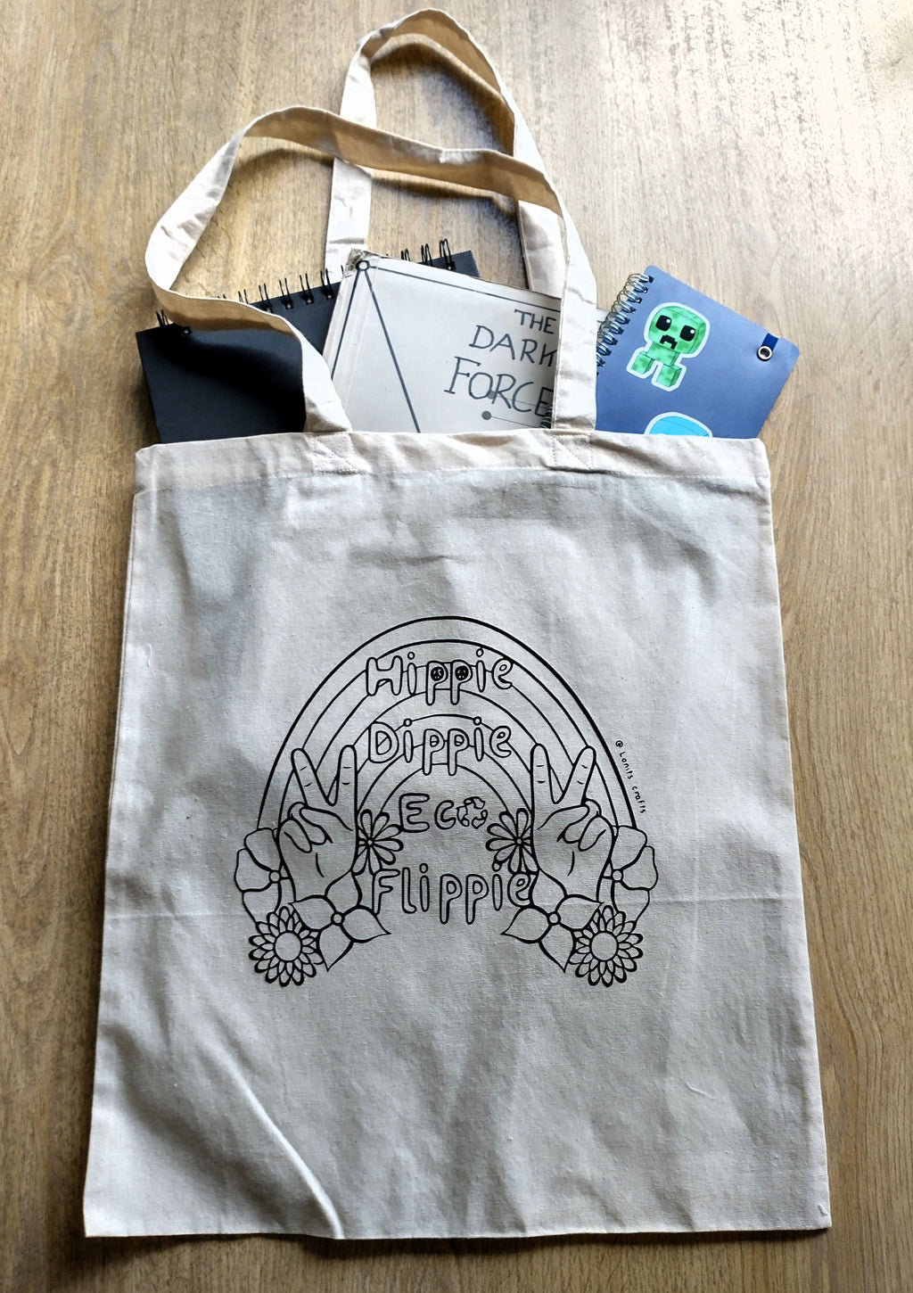 Tote tas hippie dippie eco flippie