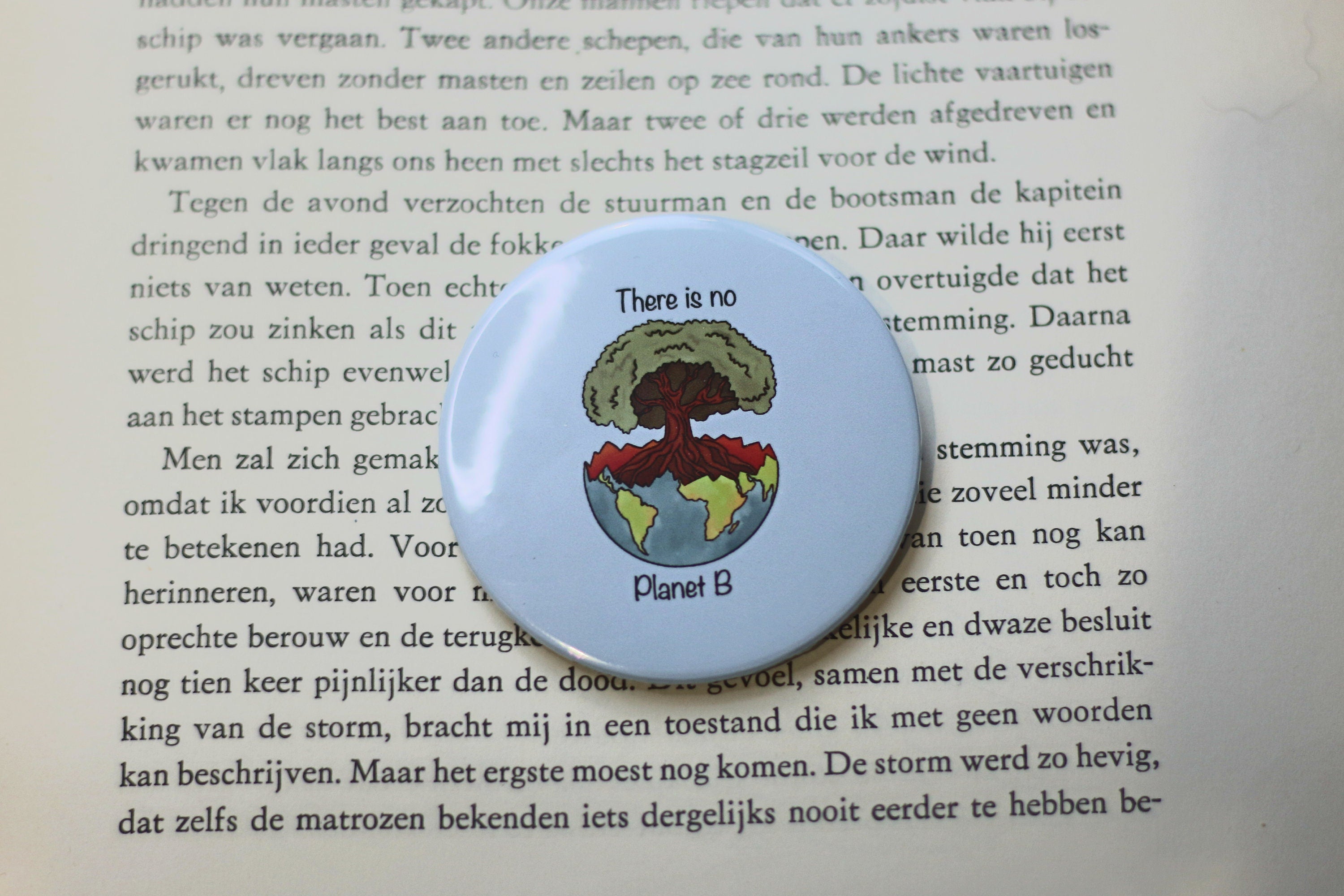 environmental activist badge / pin