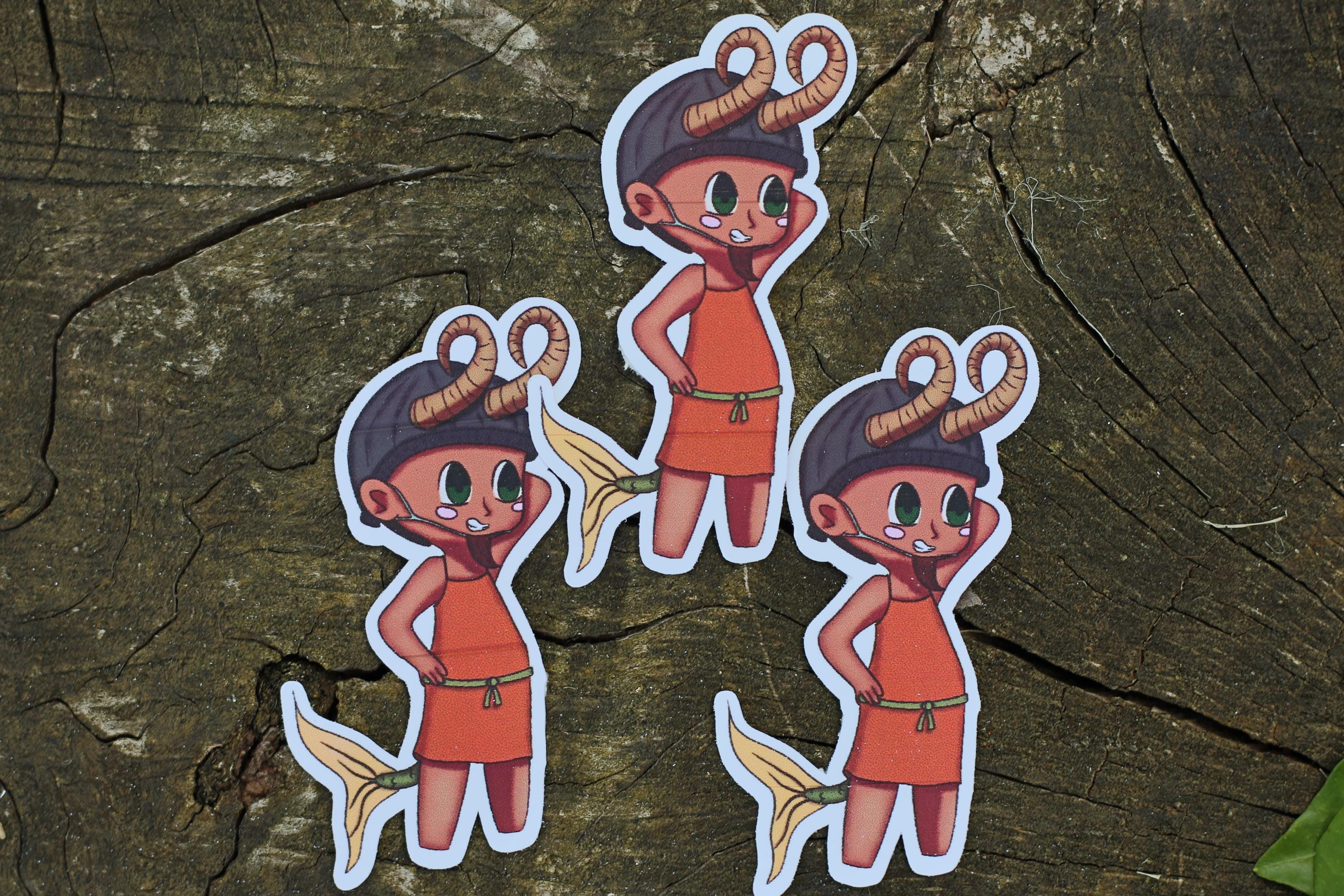 star sign constalation stickers capricorn