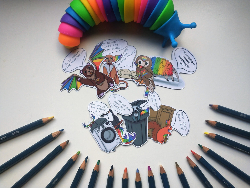 selfcare vinyl sticker bundel 2