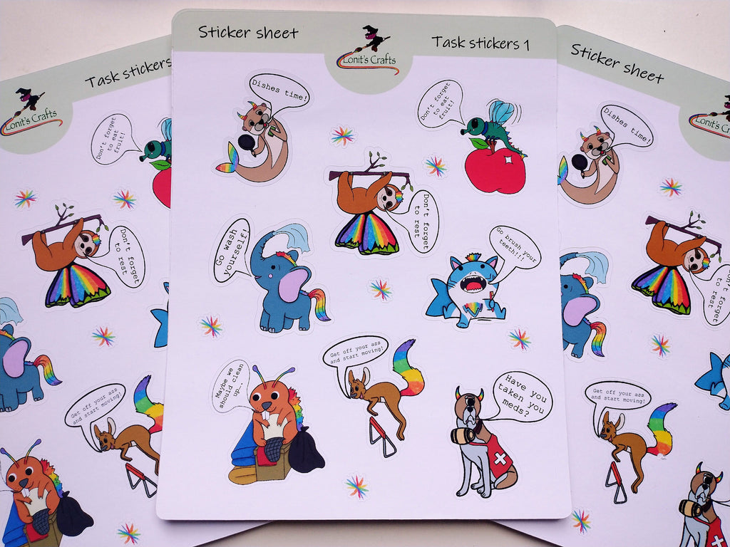 Stickersheet task stickers  1