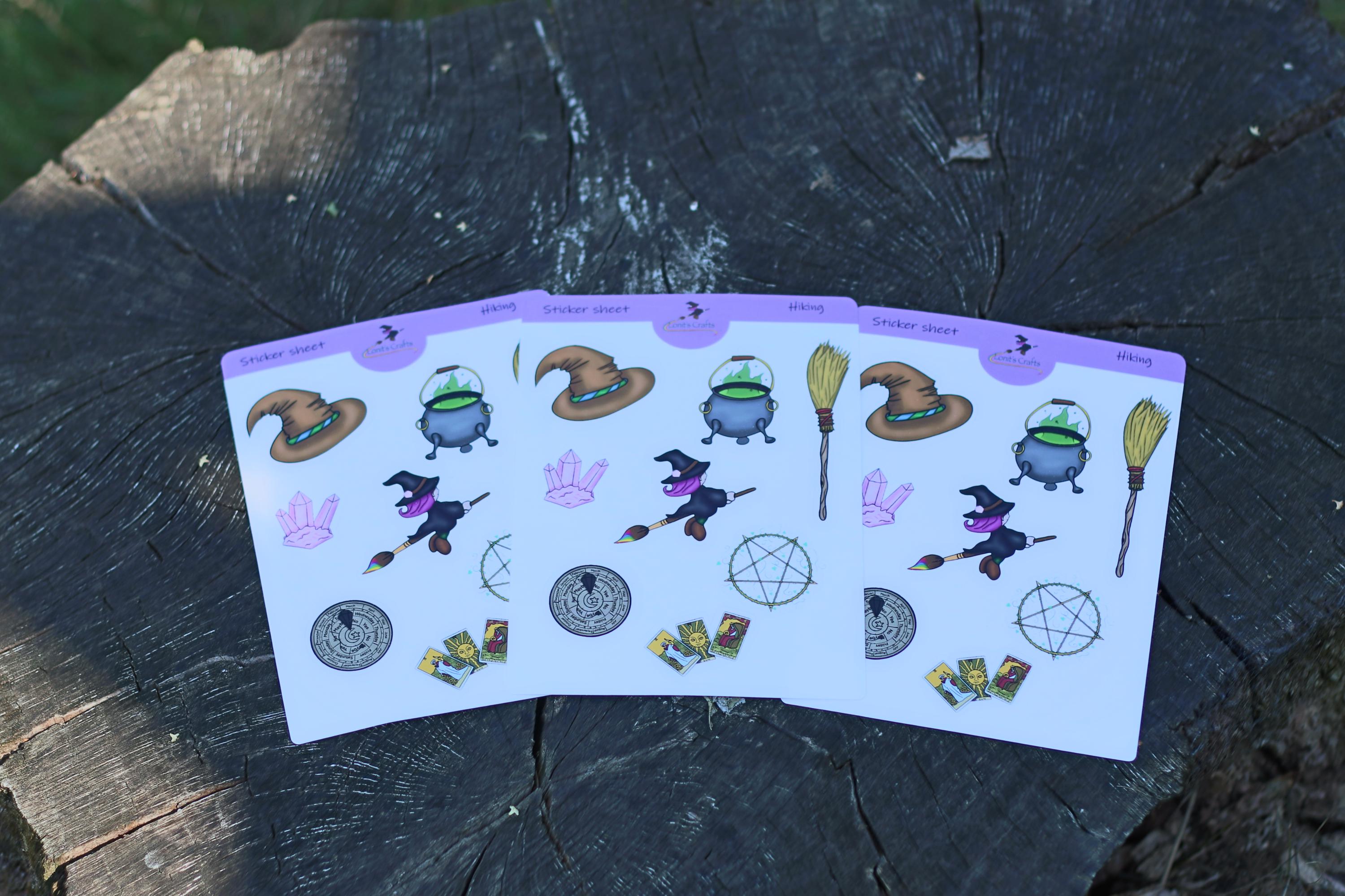 Stickersheet witch