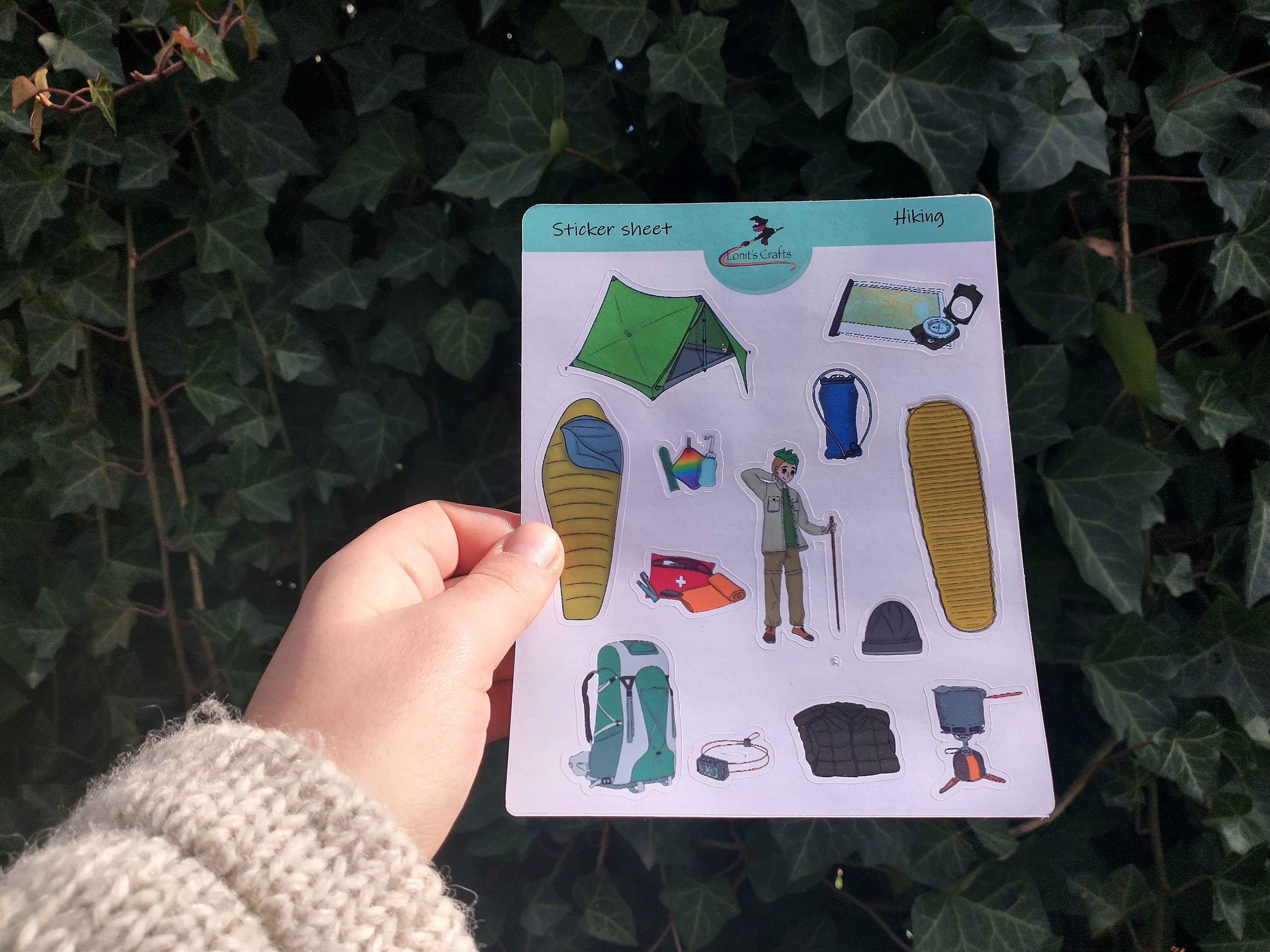 Stickersheet hiking