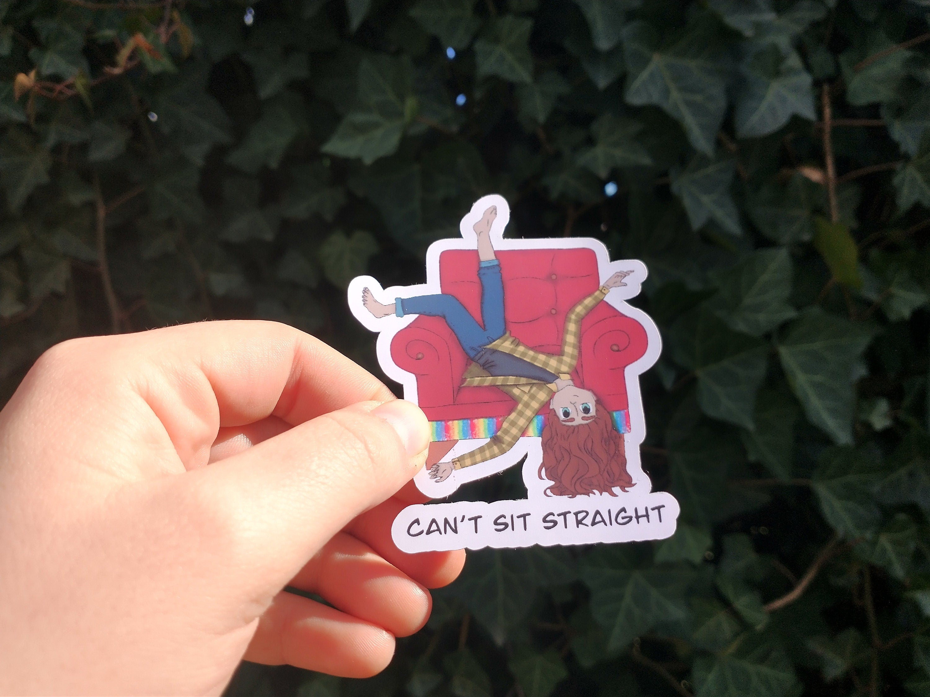bundle can't sit, think an be straight vinyl sticker