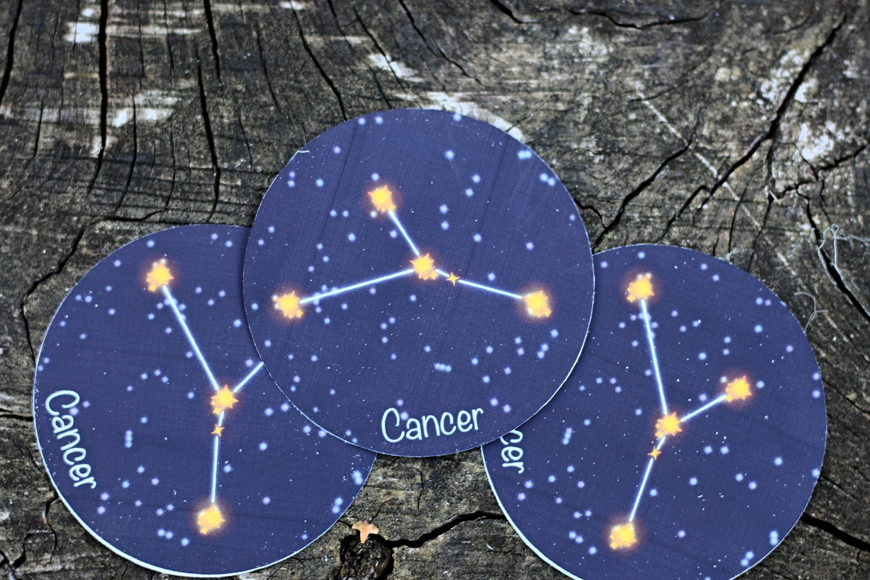 star sign constalation stickers cancer