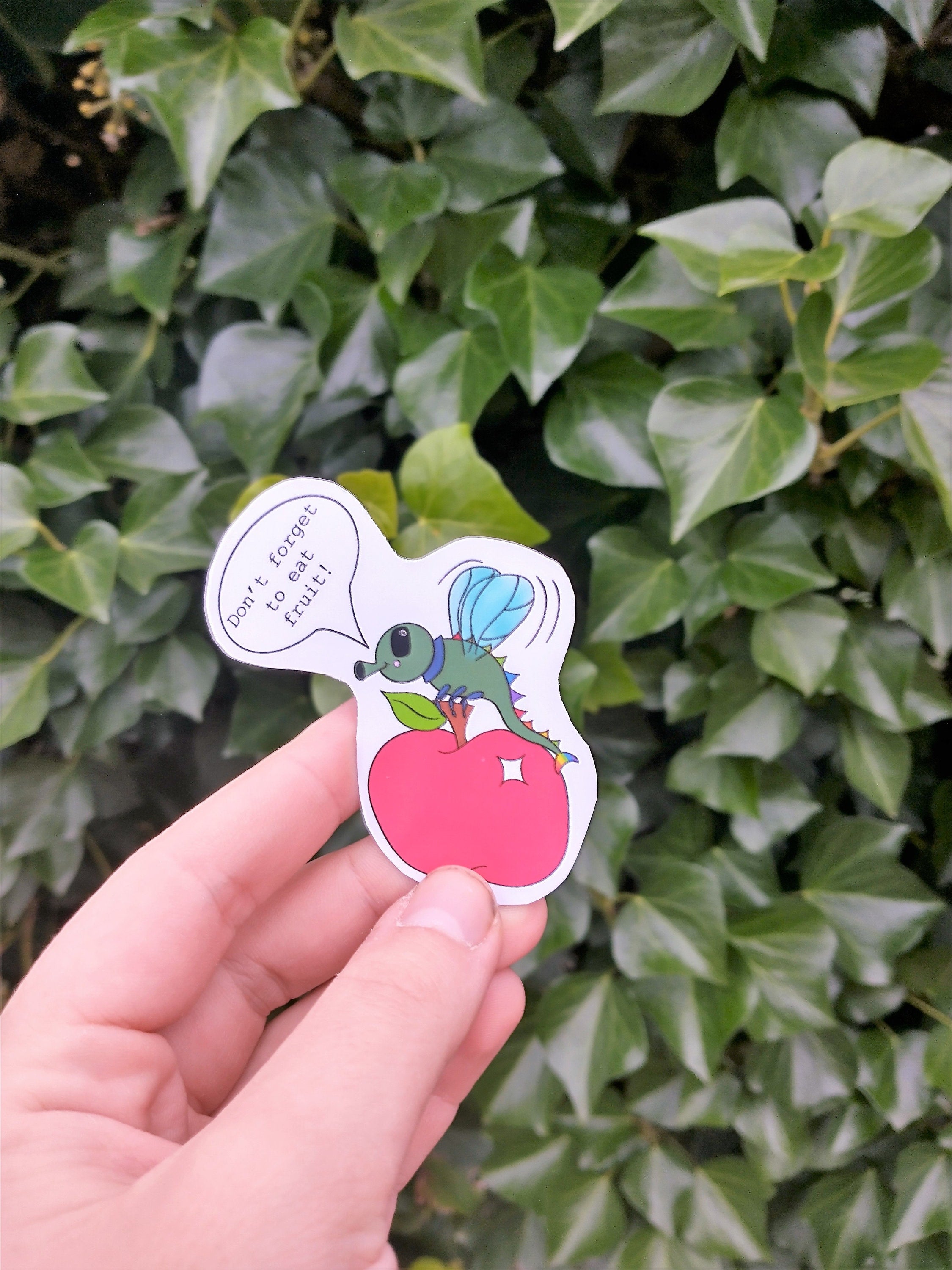 Selfcare magnet eat your fruit fly, take your meds dog and take some rest sloth