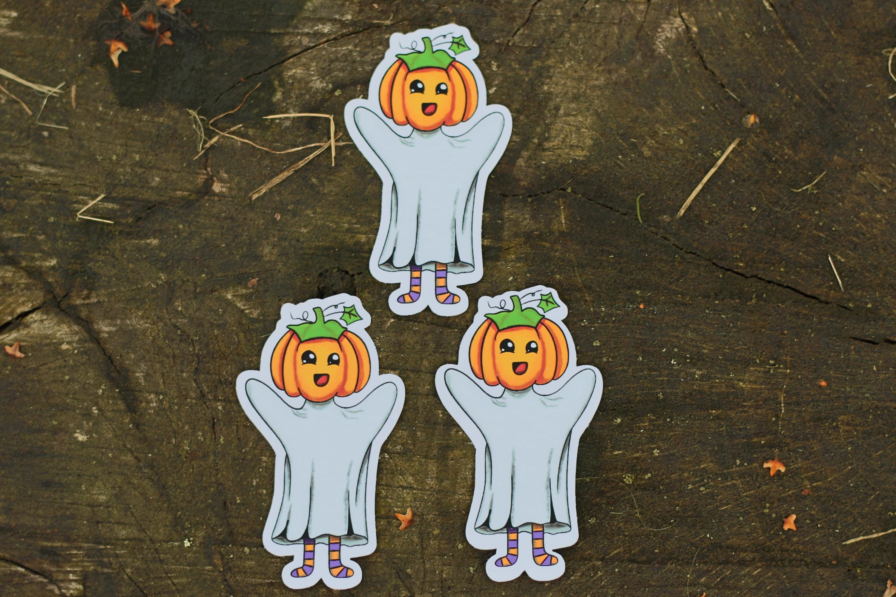 cute spooky pumkin ghosts