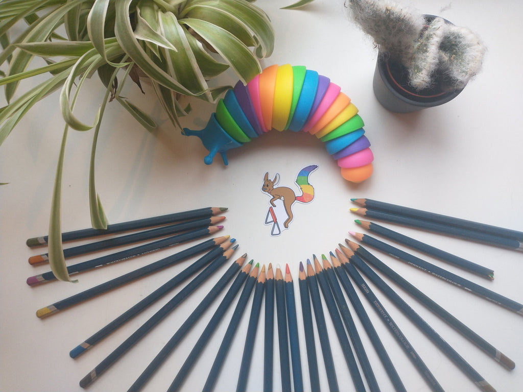 Fantasy rainbow sport kangaroo, wash machine cat and washing elephant