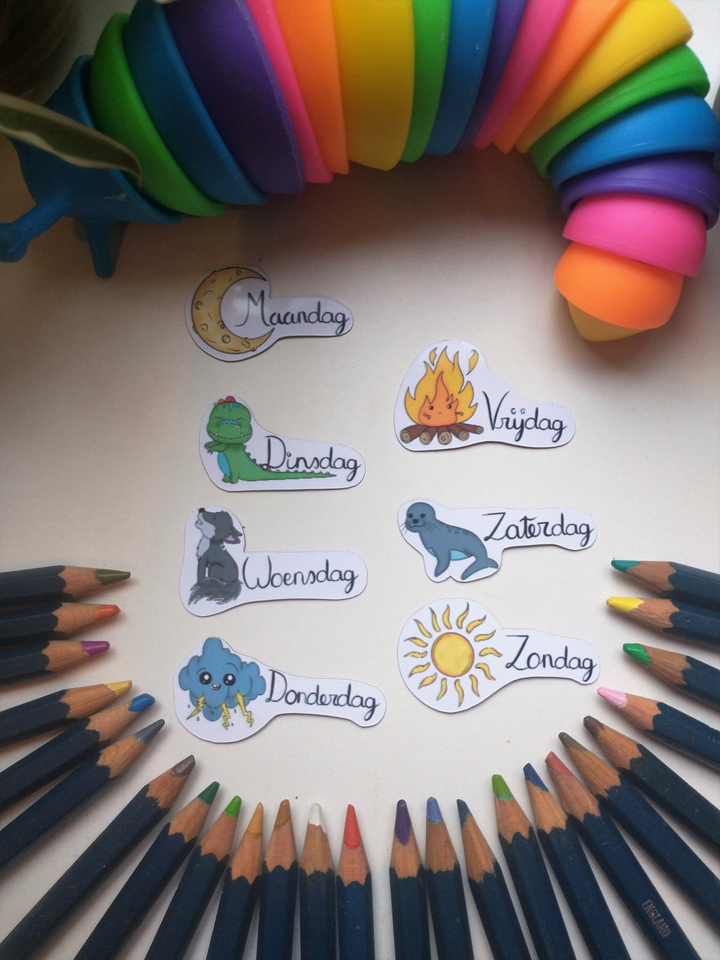 Days of the weel planner magnets