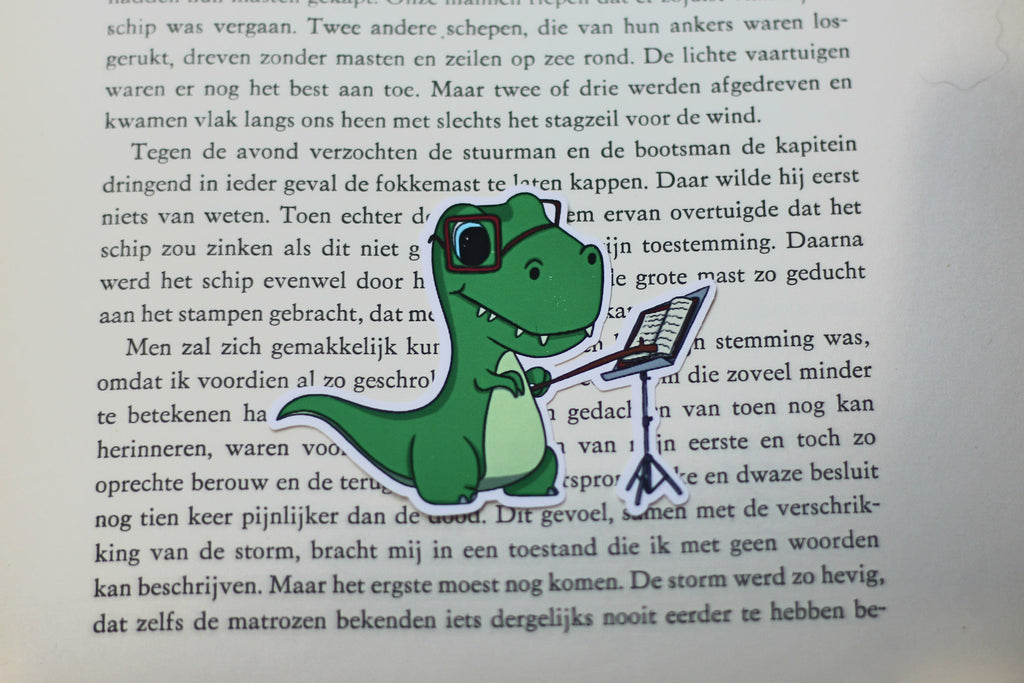 Reading dinosaurs stickers
