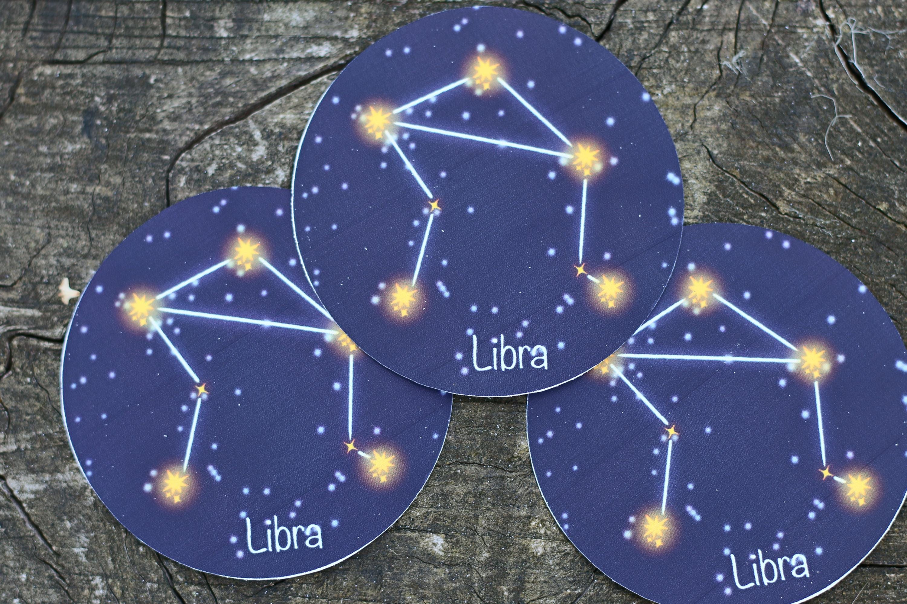 star sign constalation stickers libra