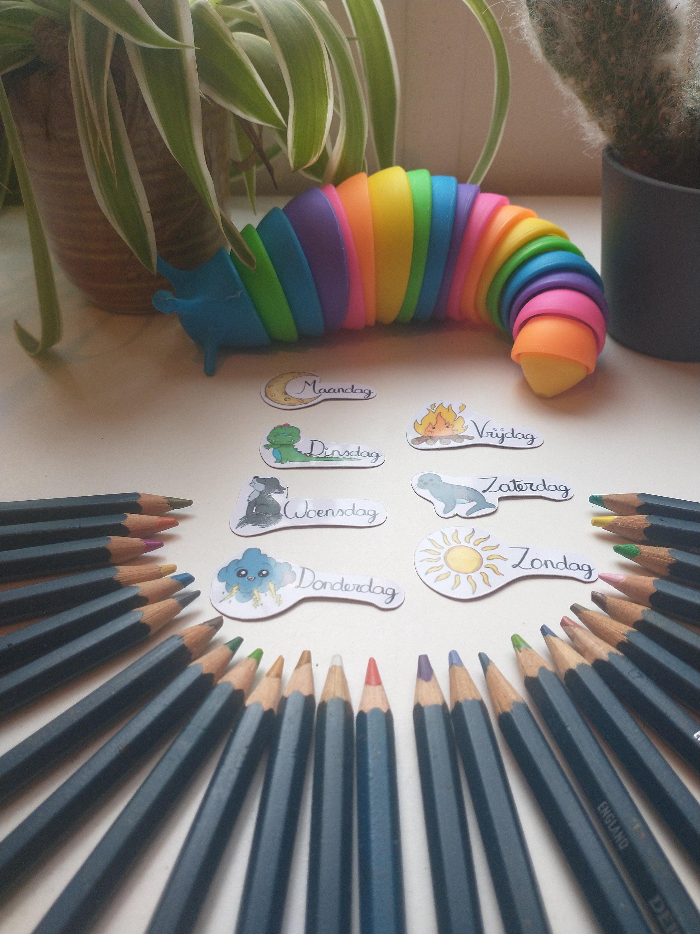 Days of the weel planner magnets
