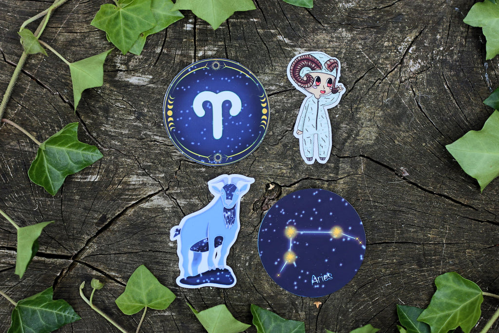star sign constalation stickers aries