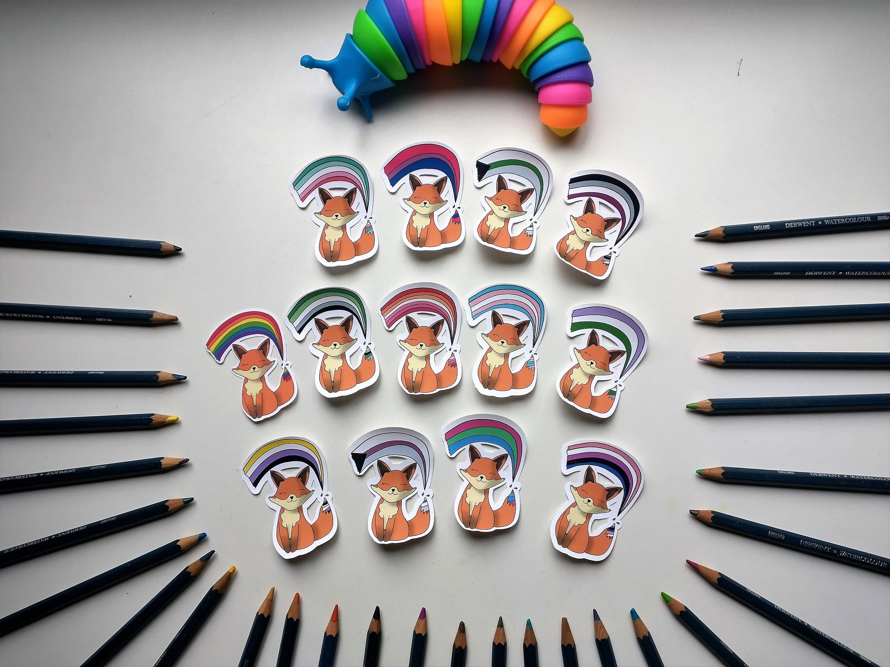 lgbtq+ pride fox-vinylsticker