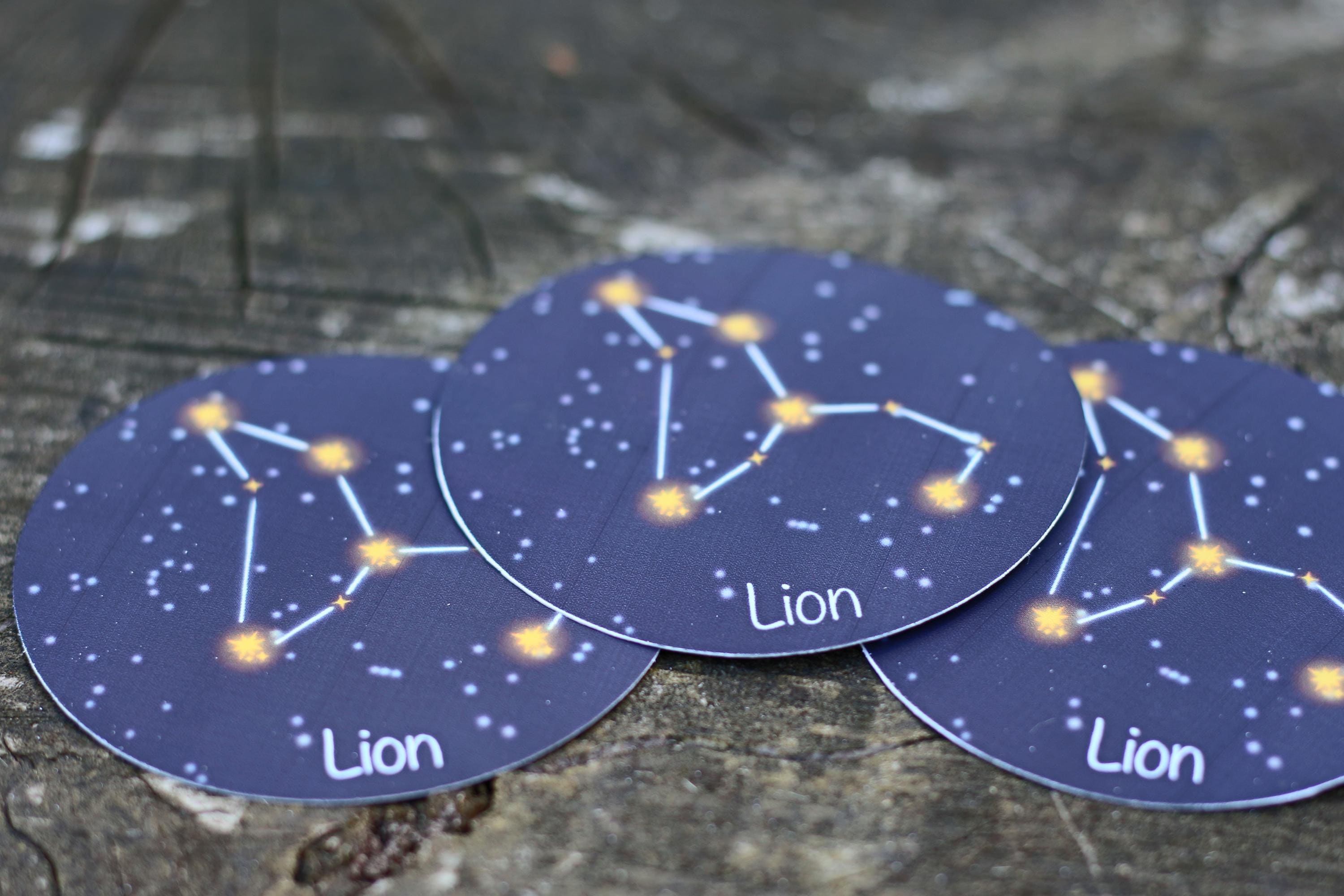 star sign constalation stickers Lion