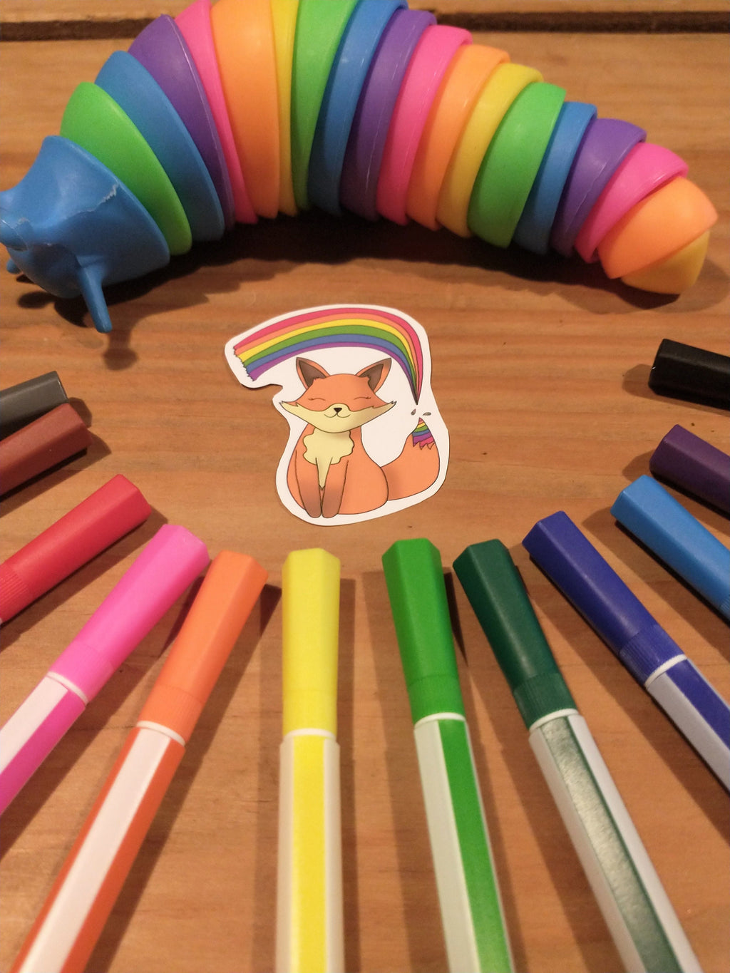 lgbtq+ pride fox-vinylsticker