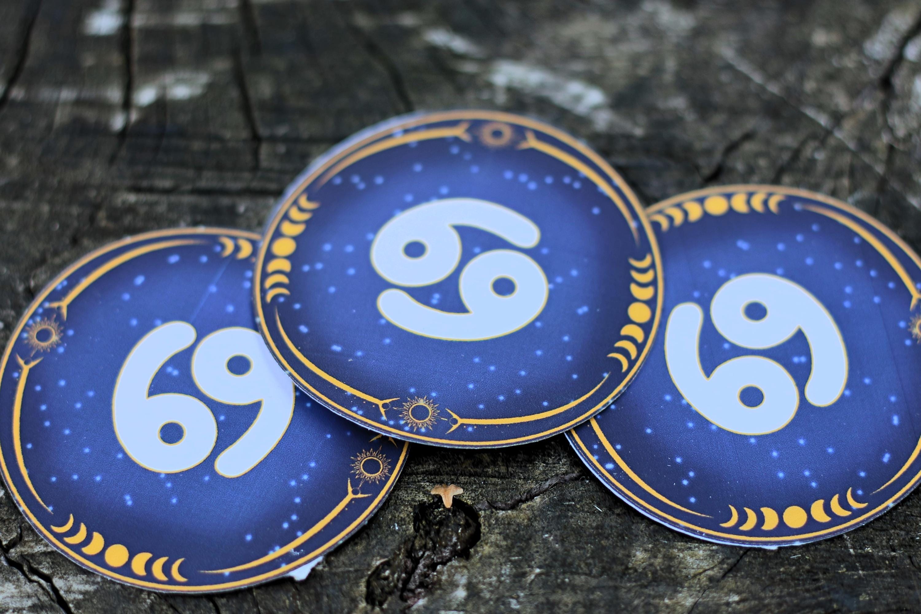 star sign constalation stickers cancer