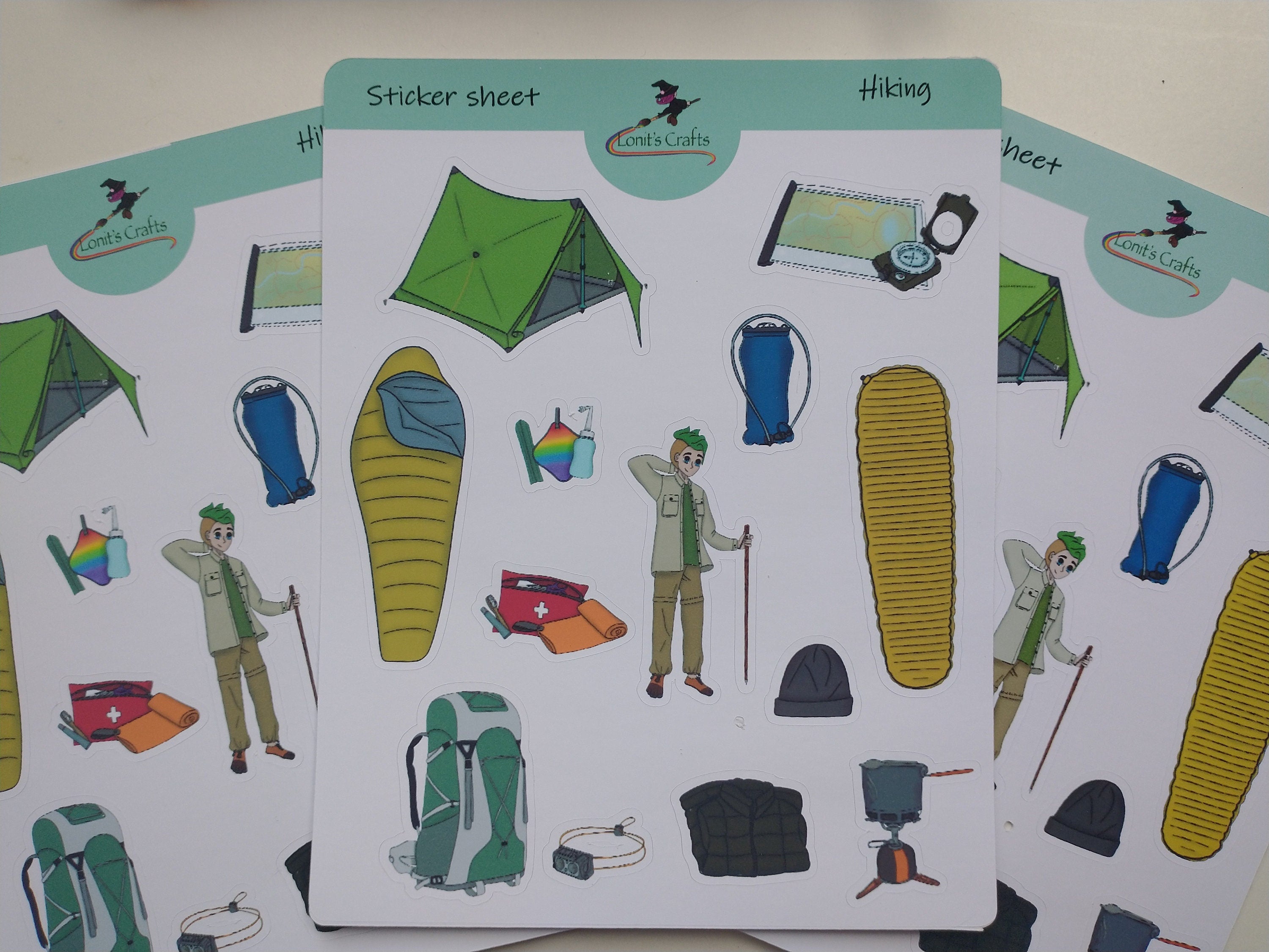Stickersheet hiking