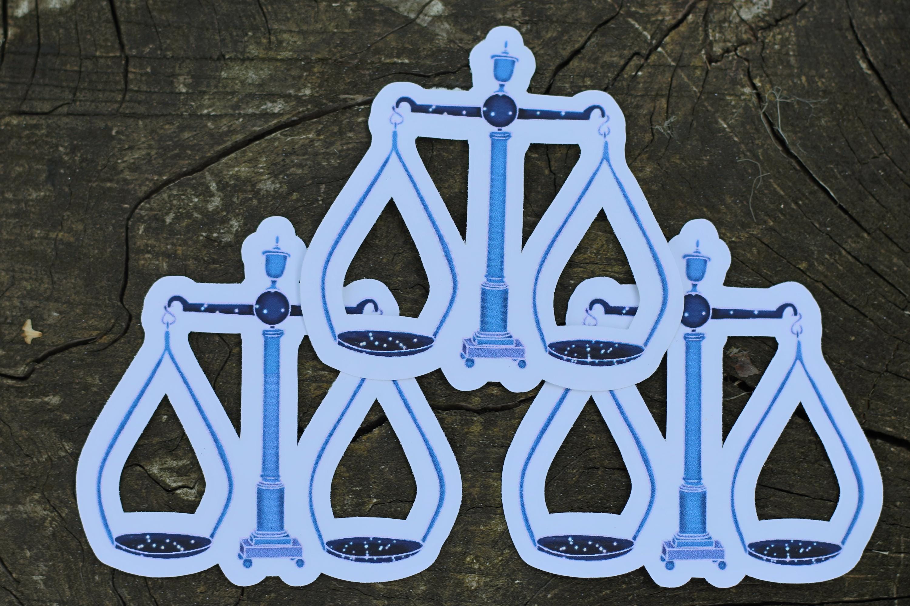 star sign constalation stickers libra